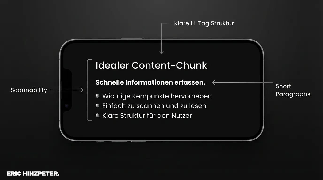 Content Chunking 2 beispiel perfekter mobile chunk