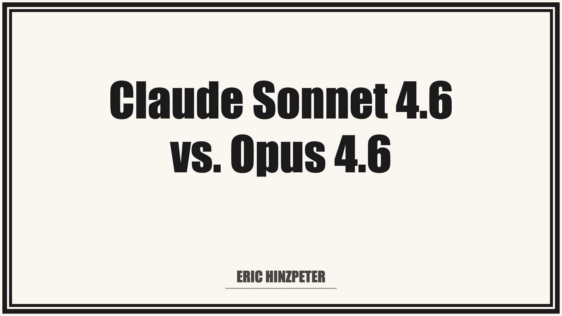 Claude Sonnet 4.6 vs. Opus 4.6 1 Claude Sonnet 4.6 vs. Opus 4.6